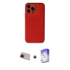 ieg™ iPhone 13 Pro Max Kılıf Yadigar Klasik - Siyah Bilvis 5in1 3D Magic Cam Ekran Koruyucu + Rainbow Kamera Lens Koruma Cam - KI