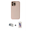 ieg™ iPhone 13 Pro Max Kılıf Yadigar Klasik - Siyah Joko 5D Cam + Rainbow Kamera Lens Koruma Cam - MI