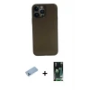 ieg™ iPhone 13 Pro Max Kılıf Yadigar Yansıma Serisi - Şeffaf 360 Full Body Arka Koruyucu + Shine Kamera Lens Koruma Cam - MI