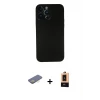 ieg™ iPhone 13 Pro Max Kılıf Yadigar Yansıma Serisi - Şeffaf Maxco Cam Ekran Koruyucu + Renkli Kamera Lens Koruma Cam - SI
