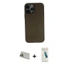 ieg™ iPhone 13 Pro Max Kılıf Yadigar Yansıma Serisi - Şeffaf Pasifik Cam Ekran Koruyucu + Rainbow Kamera Lens Koruma Cam - REGD