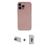 ieg™ iPhone 13 Pro Max Kılıf Yadigar Yansıma Serisi - Siyah Bilvis 3D Cam Ekran Koruyucu + Rainbow Kamera Lens Koruma Cam - MI