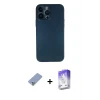 ieg™ iPhone 13 Pro Max Kılıf Yadigar Yansıma Serisi - Siyah Bilvis 5in1 3D Magic Cam Ekran Koruyucu + Metal Kamera Lens Koruma Cam - KUYL