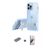 ieg™ iPhone 13 Pro Max Kılıf Yadigar Yansıma - Siyah Bilvis 3D Mat Cam Ekran Koruyucu + Renkli Kamera Lens Koruma Cam - SI
