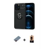 ieg™ iPhone 13 Pro Max Kılıf Yankı Form Prime - Şeffaf Maxco Cam Ekran Koruyucu + Metal Kamera Lens Koruma Cam - KI