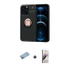 ieg™ iPhone 13 Pro Max Kılıf Yankı Form Prime - Siyah Bilvis 3D Mat Cam Ekran Koruyucu + Shine Kamera Lens Koruma Cam - MI