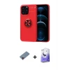 ieg™ iPhone 13 Pro Max Kılıf Yankı Form Prime - Siyah Bilvis 5in1 5D Magic Hayalet Cam Ekran Koruyucu + Metal Kamera Lens Koruma Cam - KI