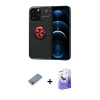 ieg™ iPhone 13 Pro Max Kılıf Yankı Form Prime - Siyah Bilvis 5in1 5D Magic Hayalet Cam Ekran Koruyucu + Shine Kamera Lens Koruma Cam - GI