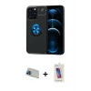 ieg™ iPhone 13 Pro Max Kılıf Yankı Form Prime - Siyah Joko 5D Cam + Rainbow Kamera Lens Koruma Cam - MI