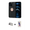 ieg™ iPhone 13 Pro Max Kılıf Yankı Form Prime - Siyah Joko 5D Cam + Rainbow Kamera Lens Koruma Cam - MR