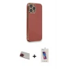 ieg™ iPhone 13 Pro Max Kılıf Yankı Serisi - Siyah Joko 5D Cam + Rainbow Kamera Lens Koruma Cam - KI