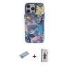 ieg™ iPhone 13 Pro Max Kılıf Zirve Form Özel Seri - Siyah Bilvis 3D Cam Ekran Koruyucu + Shine Kamera Lens Koruma Cam - MI