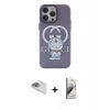ieg™ iPhone 13 Pro Max Kılıf Zirve Form Özel Seri - Siyah Bilvis 3D Mat Cam Ekran Koruyucu + Pers Alüminyum Kamera Lens - SABE