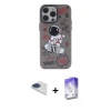 ieg™ iPhone 13 Pro Max Kılıf Zirve Form Özel Seri - Siyah Bilvis 5in1 3D Magic Cam Ekran Koruyucu + Pers Alüminyum Kamera Lens - LT