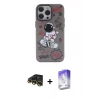 ieg™ iPhone 13 Pro Max Kılıf Zirve Form Özel Seri - Siyah Bilvis 5in1 3D Magic Cam Ekran Koruyucu + Raze Metal Kamera Lens - GD