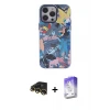 ieg™ iPhone 13 Pro Max Kılıf Zirve Form Özel Seri - Siyah Bilvis 5in1 3D Magic Cam Ekran Koruyucu + Raze Metal Kamera Lens - GD