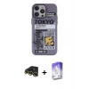 ieg™ iPhone 13 Pro Max Kılıf Zirve Form Özel Seri - Siyah Bilvis 5in1 3D Magic Cam Ekran Koruyucu + Raze Metal Kamera Lens - GD