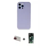 ieg™ iPhone 13 Pro Max Kılıf Zirve Modern Özel Seri - Şeffaf 360 Full Body Arka Koruyucu + Rainbow Kamera Lens Koruma Cam - KI