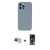 ieg™ iPhone 13 Pro Max Kılıf Zirve Modern Özel Seri - Şeffaf 360 Full Body Arka Koruyucu + Rainbow Kamera Lens Koruma Cam - KI