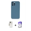 ieg™ iPhone 13 Pro Max Kılıf Zirve Modern Özel Seri - Siyah Bilvis 5in1 3D Magic Cam Ekran Koruyucu + Shine Kamera Lens - GD