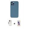 ieg™ iPhone 13 Pro Max Kılıf Zirve Modern Özel Seri - Siyah Joko 5D Cam + Shine Kamera Lens - GD