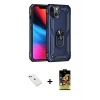 ieg™ iPhone 14 Kılıf Ahenk Klasik Koleksiyonu - Siyah Buffer Cam Ekran Koruyucu + Diamond Kamera Lens - KI