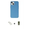 ieg™ iPhone 14 Kılıf Ahenk Serisi - Siyah Joko Magic 5D Hayalet Cam + Diamond Kamera Lens - KI
