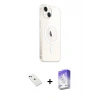 ieg™ iPhone 14 Kılıf Ahenk Yansıma Prime - Siyah Bilvis 5in1 3D Magic Cam Ekran Koruyucu + Diamond Kamera Lens - YL