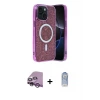 ieg™ iPhone 14 Kılıf Eksen Çizgi - Siyah Joko Magic 5D Cam + Raze Metal Kamera Lens - MR