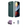 ieg™ iPhone 14 Kılıf Eksen Form Prime - Siyah Joko Magic 5D Cam + Raze Metal Kamera Lens - SH