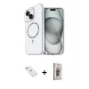 ieg™ iPhone 14 Kılıf Kıvılcım Form Prime - Siyah Bilvis 3D Cam Ekran Koruyucu + Diamond Kamera Lens - KI