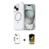 ieg™ iPhone 14 Kılıf Kıvılcım Form Prime - Siyah Buffer Cam Ekran Koruyucu + Shine Kamera Lens - GD