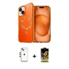 ieg™ iPhone 14 Kılıf Kıvılcım Form Prime - Siyah Buffer Cam Ekran Koruyucu + Shine Kamera Lens - GD