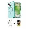 ieg™ iPhone 14 Kılıf Kıvılcım Form Prime - Siyah Buffer Cam Ekran Koruyucu + Shine Kamera Lens - GD