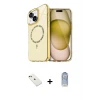 ieg™ iPhone 14 Kılıf Kıvılcım Form Prime - Siyah Joko Magic 5D Cam + Diamond Kamera Lens - KI