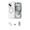 ieg™ iPhone 14 Kılıf Kıvılcım Form Prime - Siyah Joko Magic 5D Cam + Diamond Kamera Lens - KI