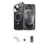 ieg™ iPhone 14 Kılıf Kıvılcım Form Prime - Siyah Joko Magic 5D Hayalet Cam + Diamond Kamera Lens - KI