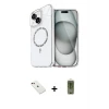 ieg™ iPhone 14 Kılıf Kıvılcım Form Prime - Siyah Joko Magic 5D Hayalet Cam + Diamond Kamera Lens - KI