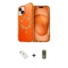 ieg™ iPhone 14 Kılıf Kıvılcım Form Prime - Siyah Joko Magic 5D Hayalet Cam + Diamond Kamera Lens - KI