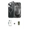 ieg™ iPhone 14 Kılıf Kıvılcım Form Prime - Siyah Joko Magic 5D Hayalet Cam + Shine Kamera Lens - MI