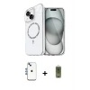 ieg™ iPhone 14 Kılıf Kıvılcım Form Prime - Siyah Joko Magic 5D Hayalet Cam + Shine Kamera Lens - MI