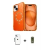 ieg™ iPhone 14 Kılıf Kıvılcım Form Prime - Siyah Joko Magic 5D Hayalet Cam + Shine Kamera Lens - MI