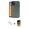 ieg™ iPhone 14 Kılıf Kıvılcım Işık Serisi - Siyah Buffer Cam Ekran Koruyucu + Diamond Kamera Lens - PE