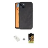 ieg™ iPhone 14 Kılıf Kıvılcım Işık Serisi - Siyah Buffer Cam Ekran Koruyucu + Diamond Kamera Lens - PE