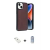 ieg™ iPhone 14 Kılıf Kıvılcım Işık Serisi - Siyah Joko Magic 5D Cam + Diamond Kamera Lens - PE