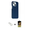 ieg™ iPhone 14 Kılıf Kozmos Klasik Prime - Siyah Buffer Cam Ekran Koruyucu + Diamond Kamera Lens - YL