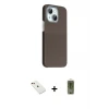 ieg™ iPhone 14 Kılıf Kozmos Klasik Prime - Siyah Joko Magic 5D Hayalet Cam + Diamond Kamera Lens - KI