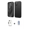 ieg™ iPhone 14 Kılıf Kozmos Yansıma Özel Seri - Siyah Joko Magic 5D Cam + Shine Kamera Lens - SH