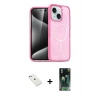 ieg™ iPhone 14 Kılıf Nova Asil Prime - Şeffaf 360 Full Body Arka Koruyucu + Diamond Kamera Lens - SABE