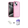ieg™ iPhone 14 Kılıf Nova Asil Prime - Siyah Bilvis 5in1 3D Magic Cam Ekran Koruyucu + Diamond Kamera Lens - PE